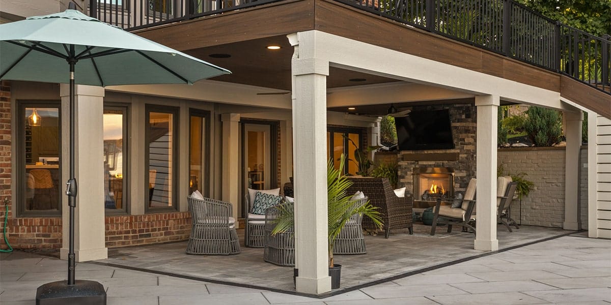 Luxury Veranda Covered Outdoor Living Space