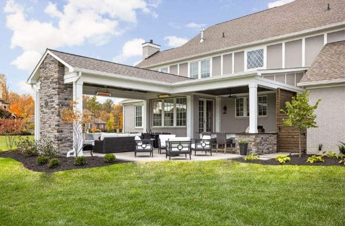 freshly landscaped yard enhancing outdoor living space