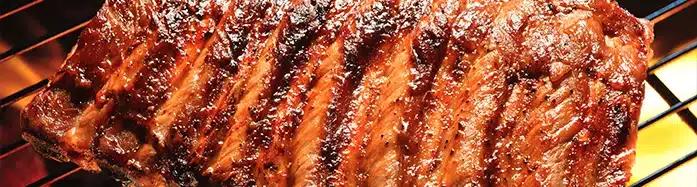 close up of BBQ Ribs