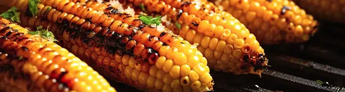 Grilled corn on the cob