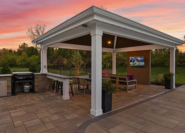 Carmel IN covered outdoor space